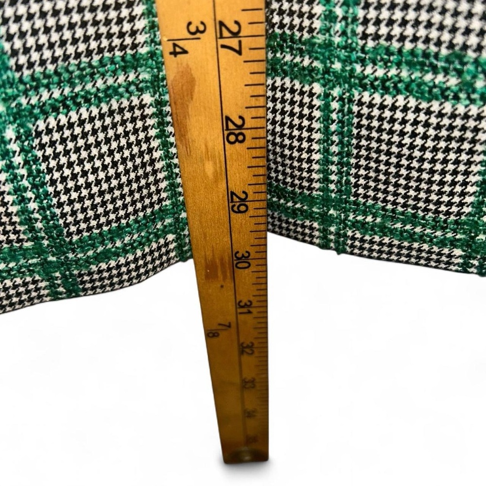 Topshop Green Checkered Blazer - Picture 4 of 9